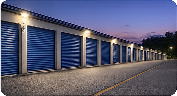 Bright Exterior Lighting We have bright LED lighting, making visits quick and convenient at any hour. Bright Exterior Lighting We have bright LED lighting, making visits quick and convenient at any hour.