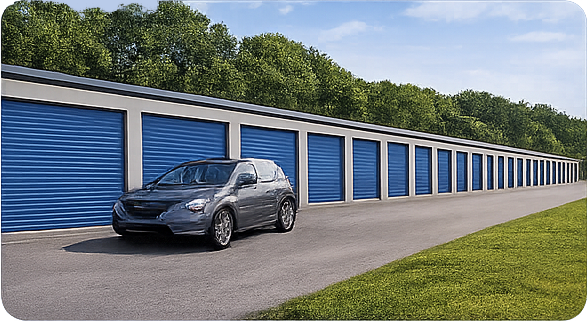 Drive-Up Storage Pull your vehicle right up to the door of your unit for easy loading and unloading. Drive-Up Storage Pull your vehicle right up to the door of your unit for easy loading and unloading.